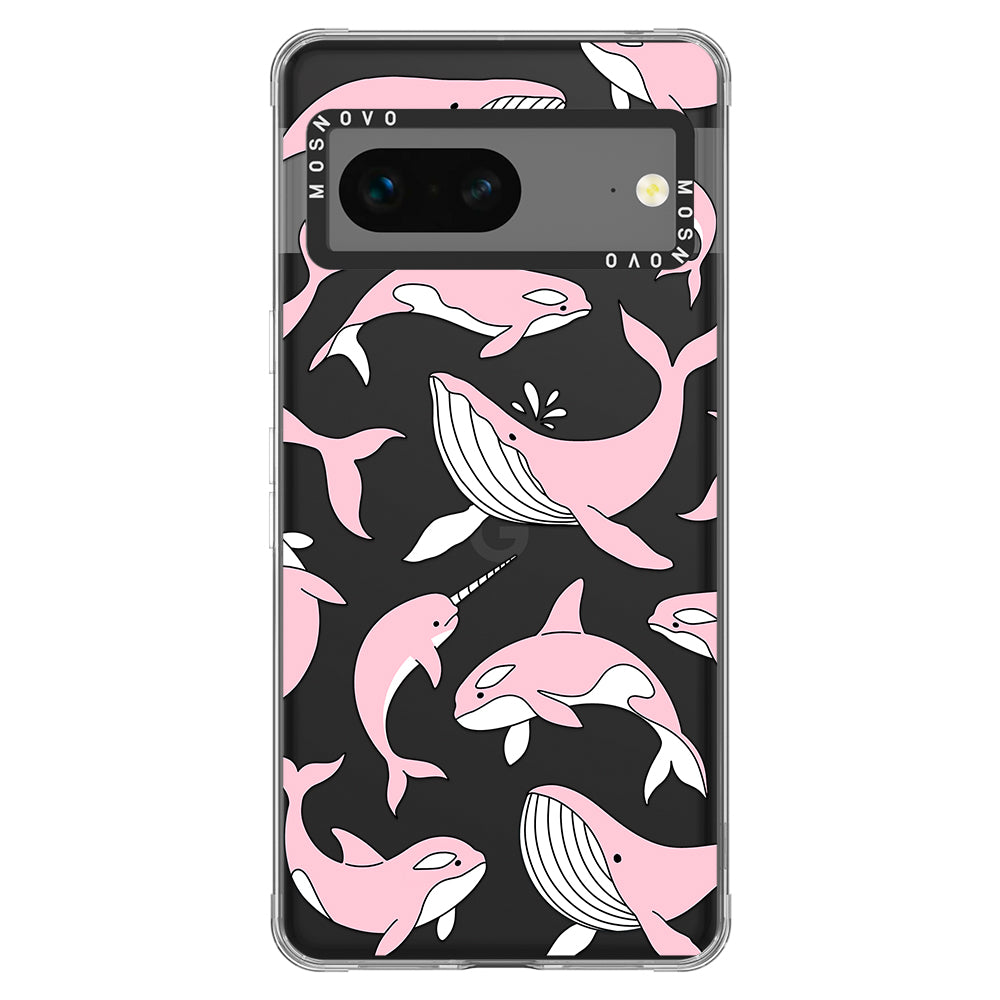 Pink Whales Phone Case - Google Pixel 7 Case