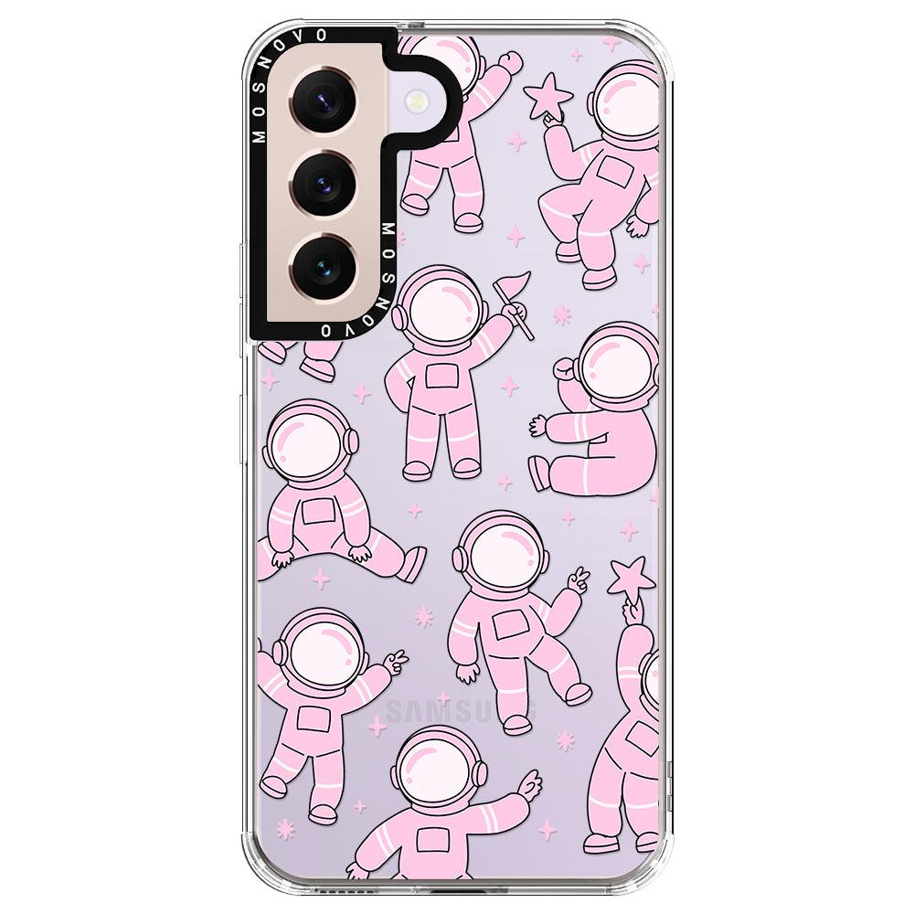 Pink Astronaut Phone Case - Samsung Galaxy S22 Case