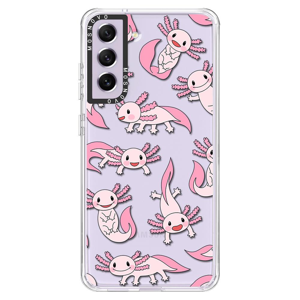 Pink Axolotl Phone Case - Samsung Galaxy S21 FE Case