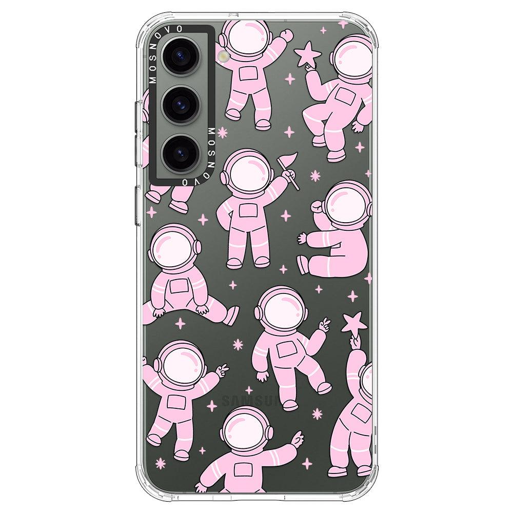 Pink Astronaut Phone Case - Samsung Galaxy S23 Case