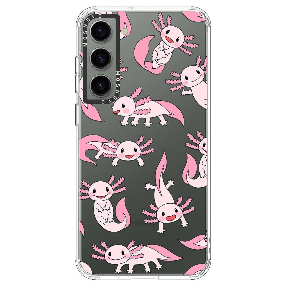 Pink Axolotl Phone Case - Samsung Galaxy S23 Plus Case