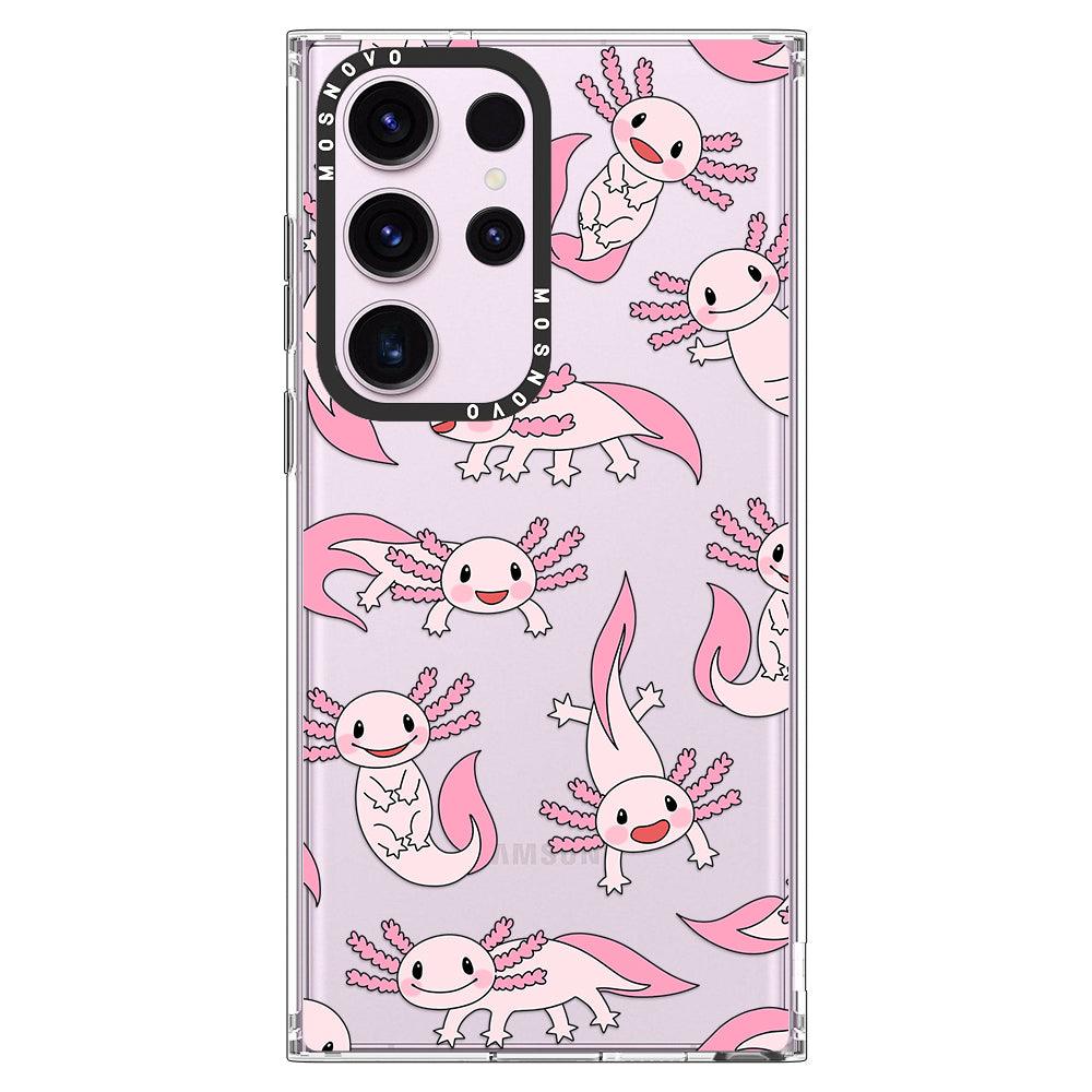 Pink Axolotl Phone Case - Samsung Galaxy S23 Ultra Case