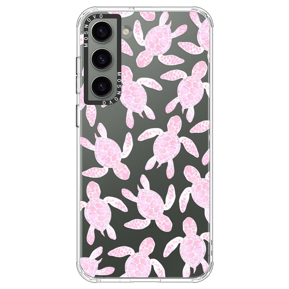 Pink Turtle Phone Case - Samsung Galaxy S23 Plus Case