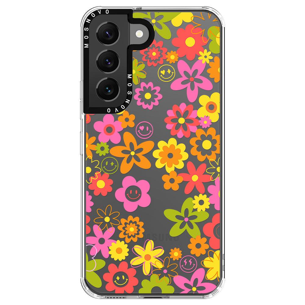 70's Groovy Floral Phone Case - Samsung Galaxy S22 Case