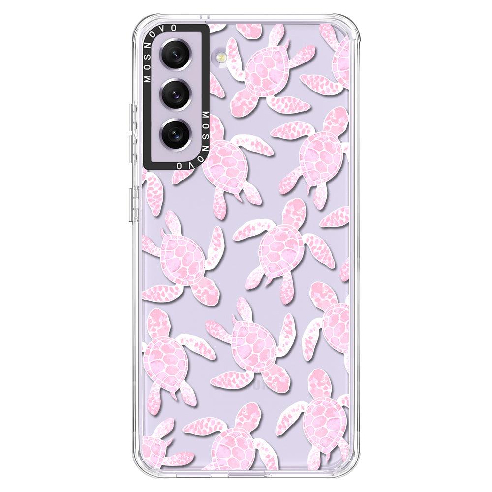 Pink Turtle Phone Case - Samsung Galaxy S21 FE Case