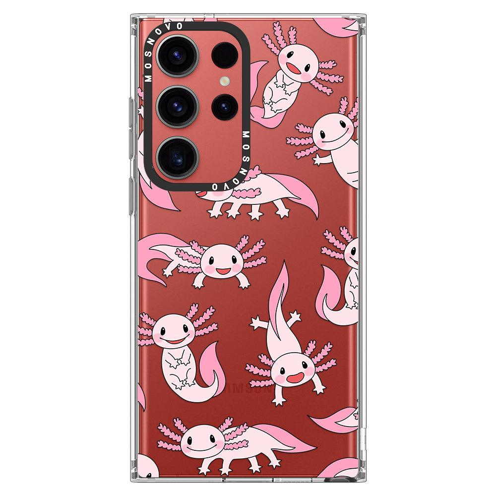 Pink Axolotl Phone Case - Samsung Galaxy S23 Ultra Case