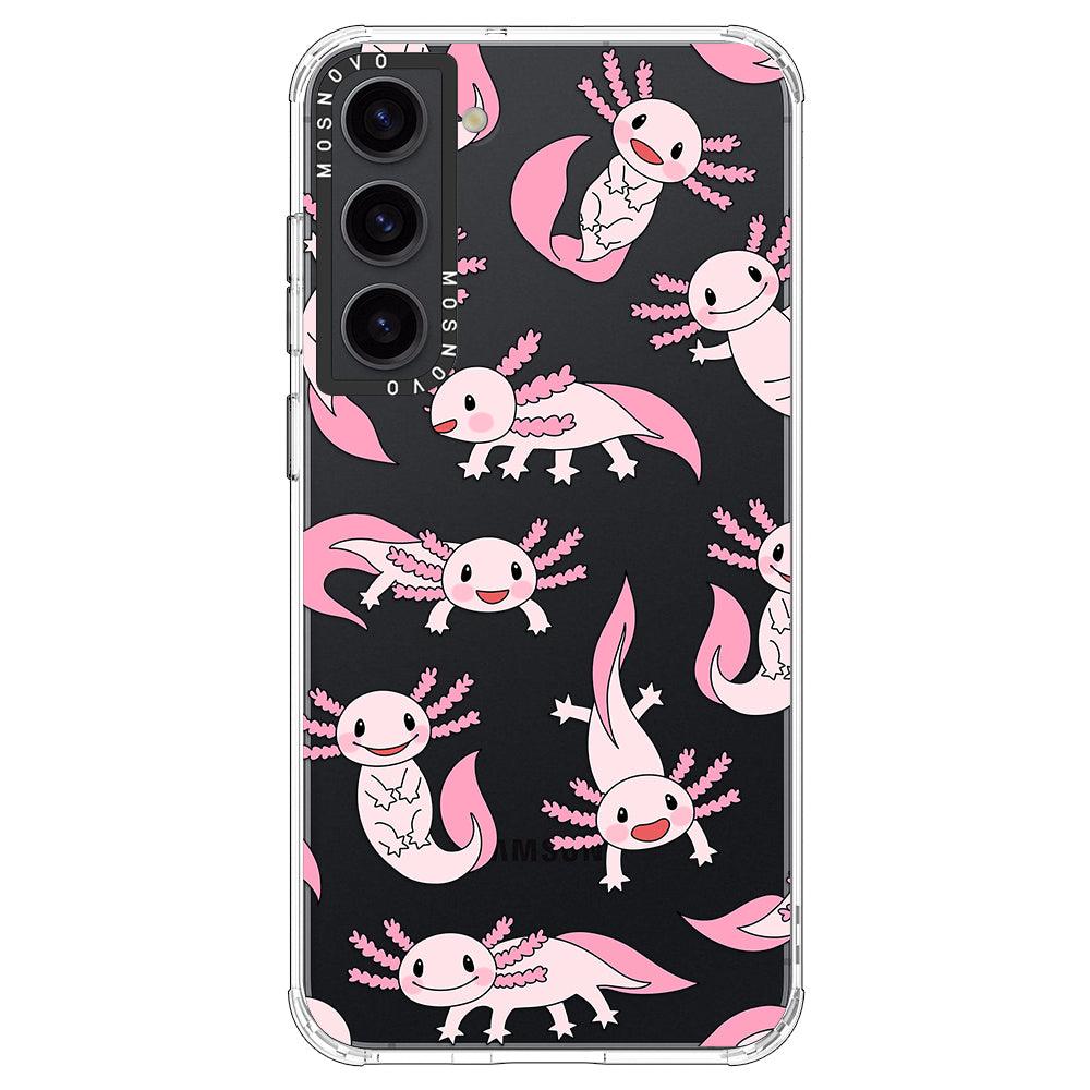 Pink Axolotl Phone Case - Samsung Galaxy S23 Case