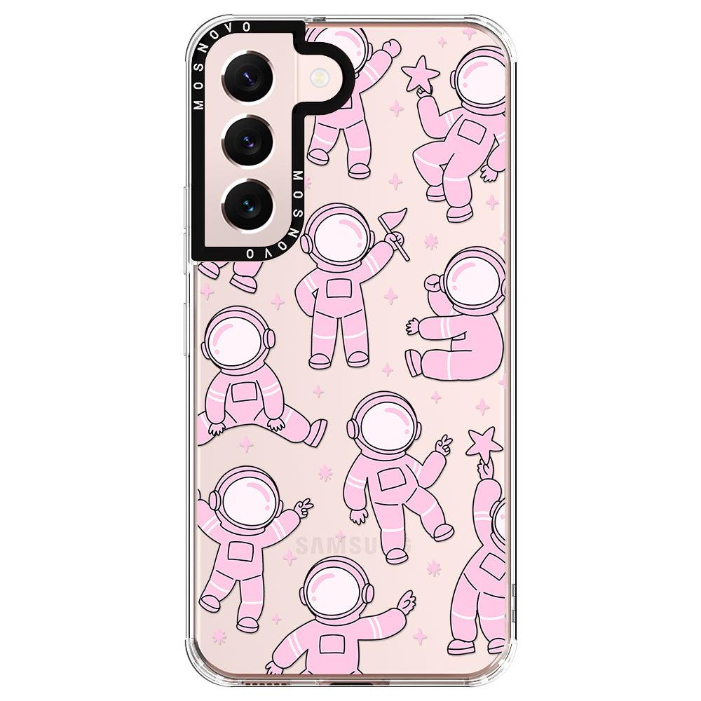 Pink Astronaut Phone Case - Samsung Galaxy S22 Case