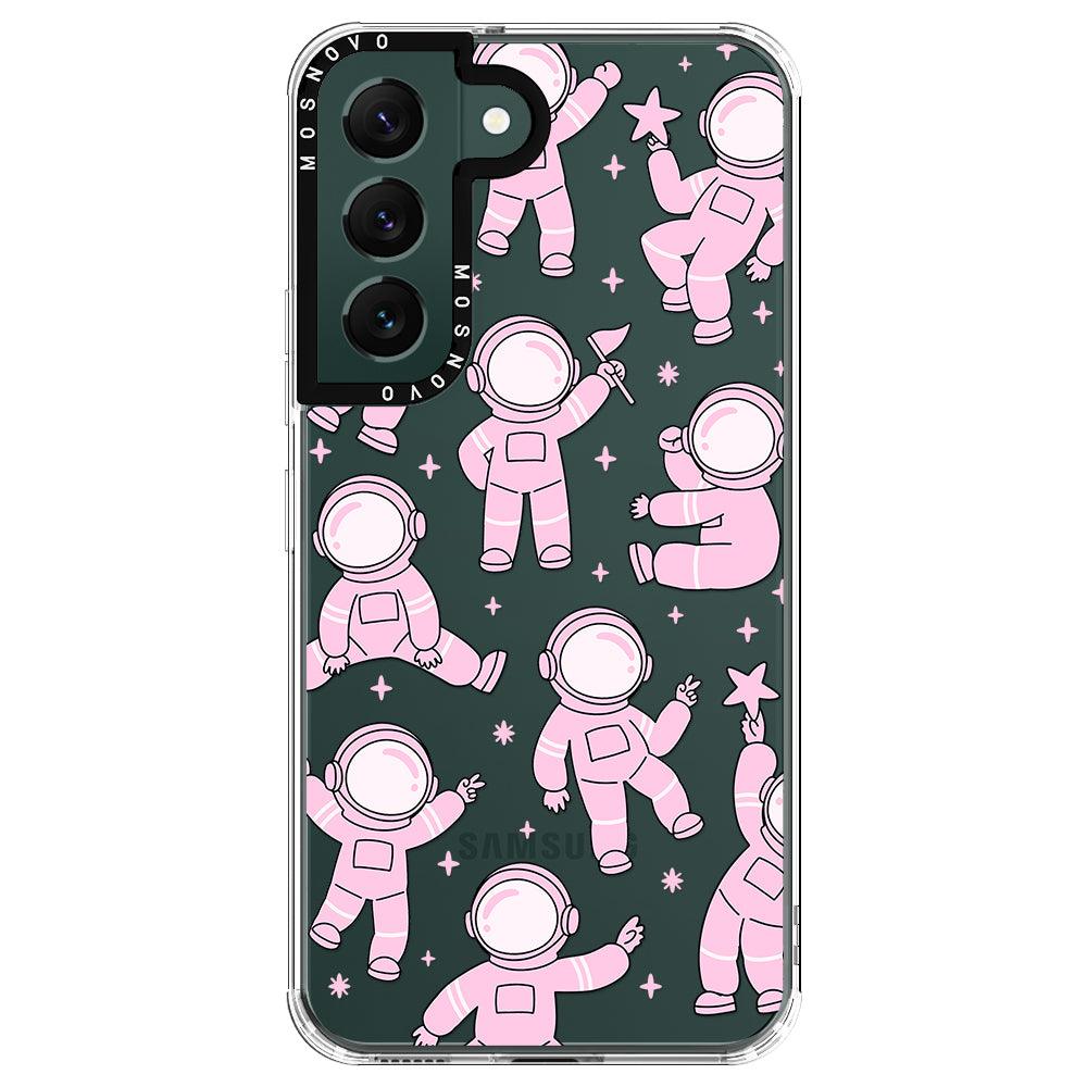 Pink Astronaut Phone Case - Samsung Galaxy S22 Case