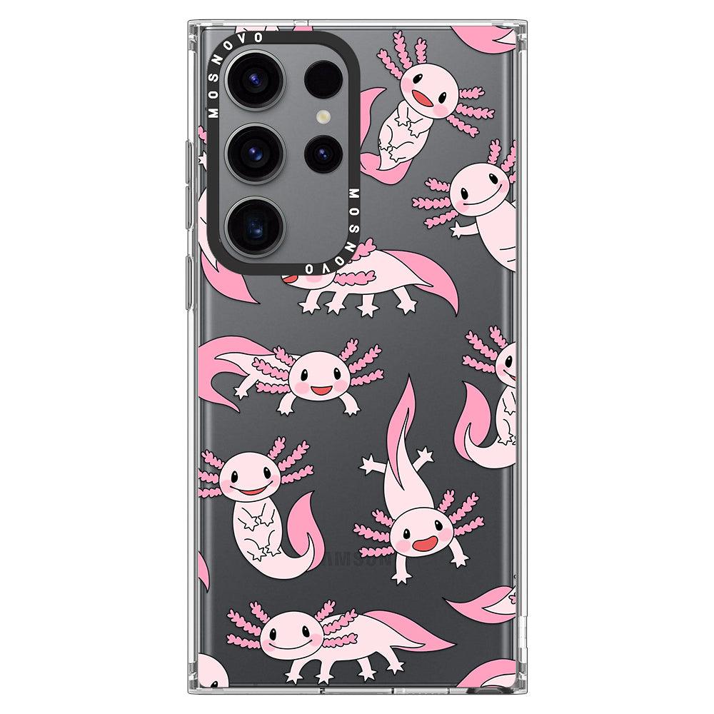 Pink Axolotl Phone Case - Samsung Galaxy S23 Ultra Case