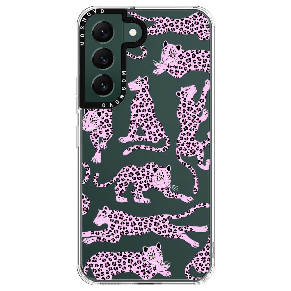 Pink Leopard Phone Case - Samsung Galaxy S22 Case