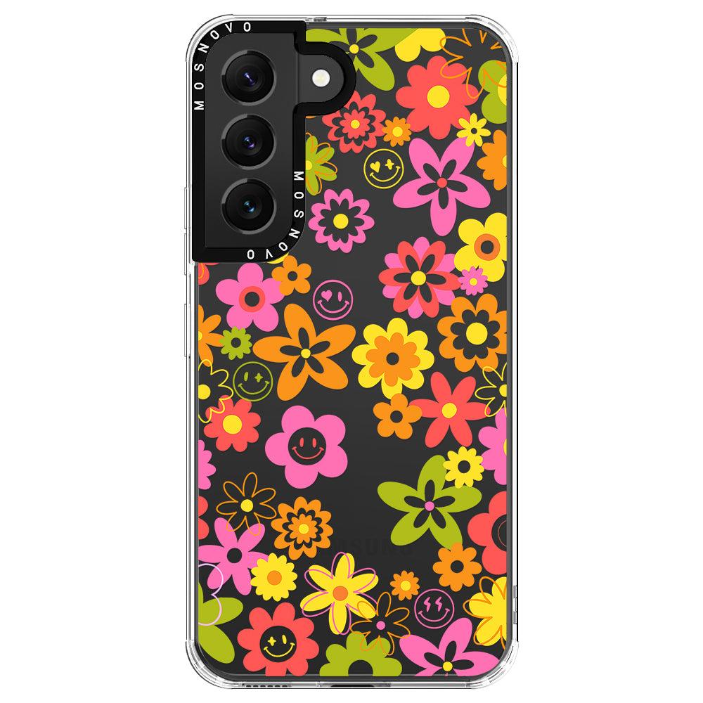 70's Groovy Floral Phone Case - Samsung Galaxy S22 Case