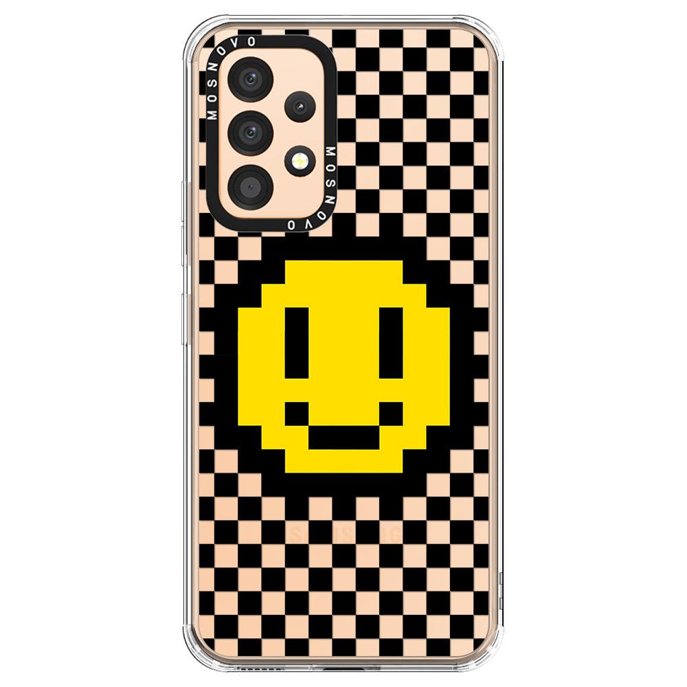 Smile Checkered Phone Case - Samsung Galaxy A53 Case