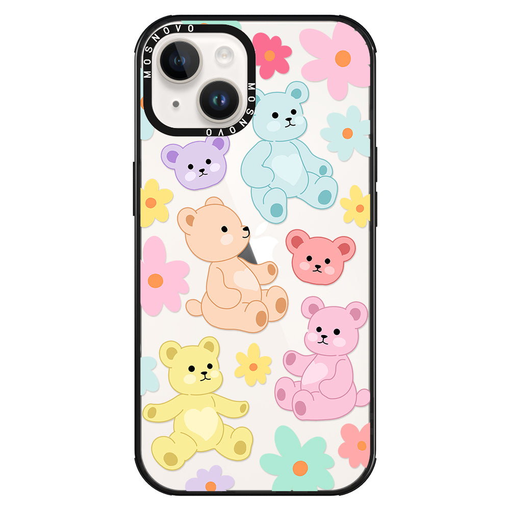 Cute Teddy Bear Phone Case - iPhone 14 Plus Case