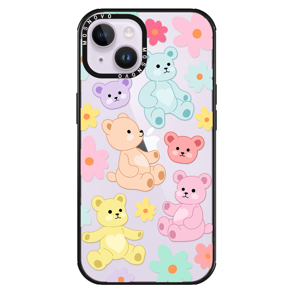 Cute Teddy Bear Phone Case - iPhone 14 Plus Case