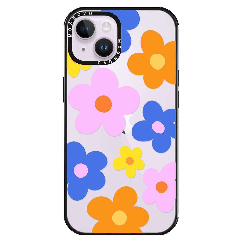 60's Groovy Flower Phone Case - iPhone 14 Plus Case