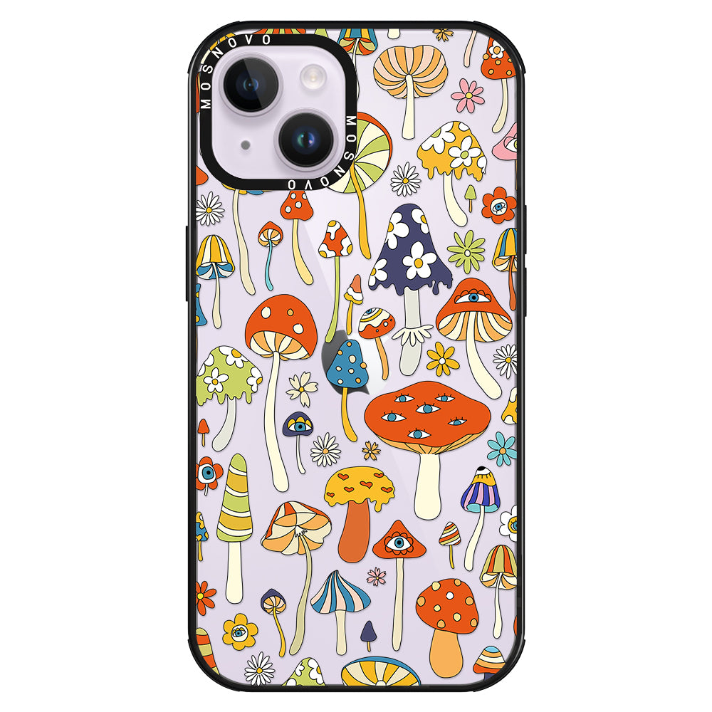 Mushroom Art Phone Case - iPhone 14 Plus Case