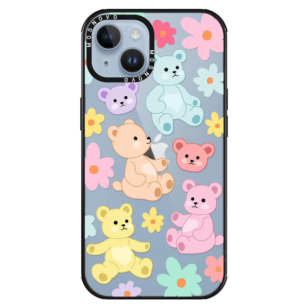 Cute Teddy Bear Phone Case - iPhone 14 Plus Case