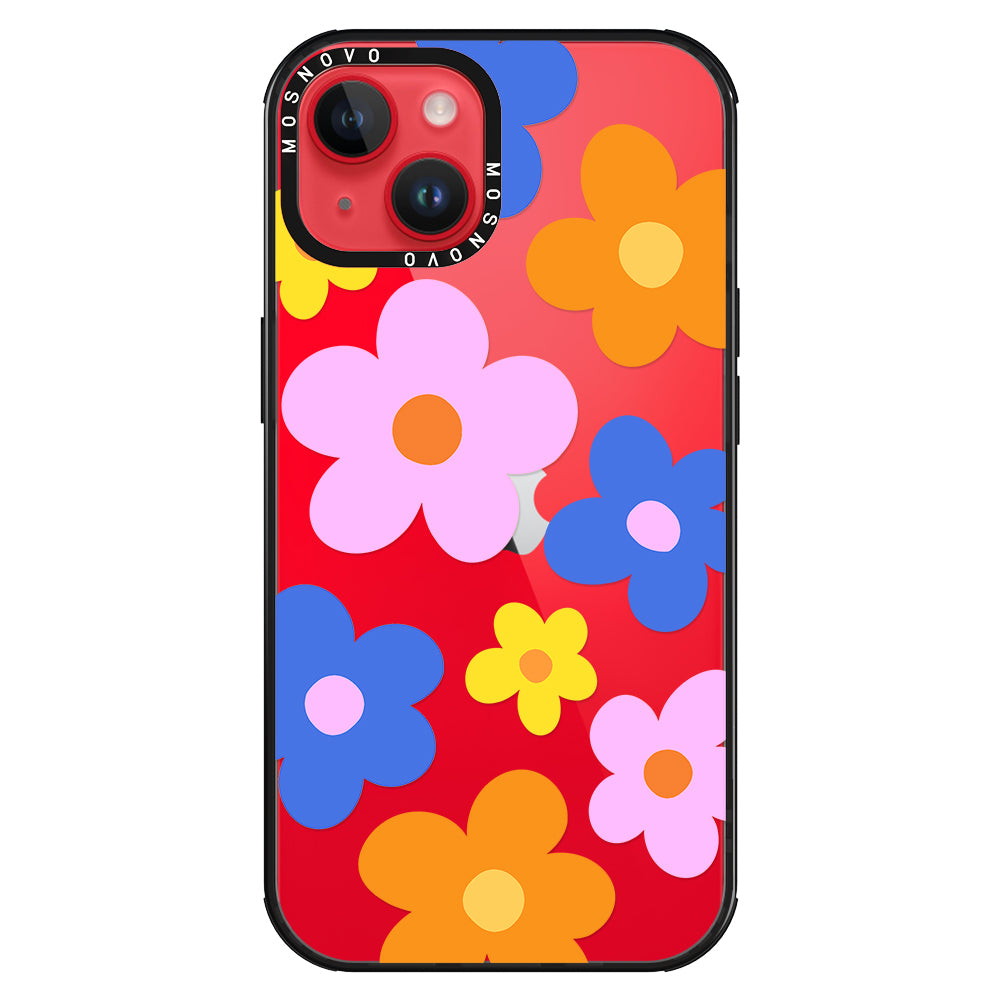 60's Groovy Flower Phone Case - iPhone 14 Plus Case