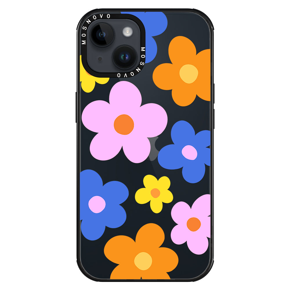 60's Groovy Flower Phone Case - iPhone 14 Plus Case