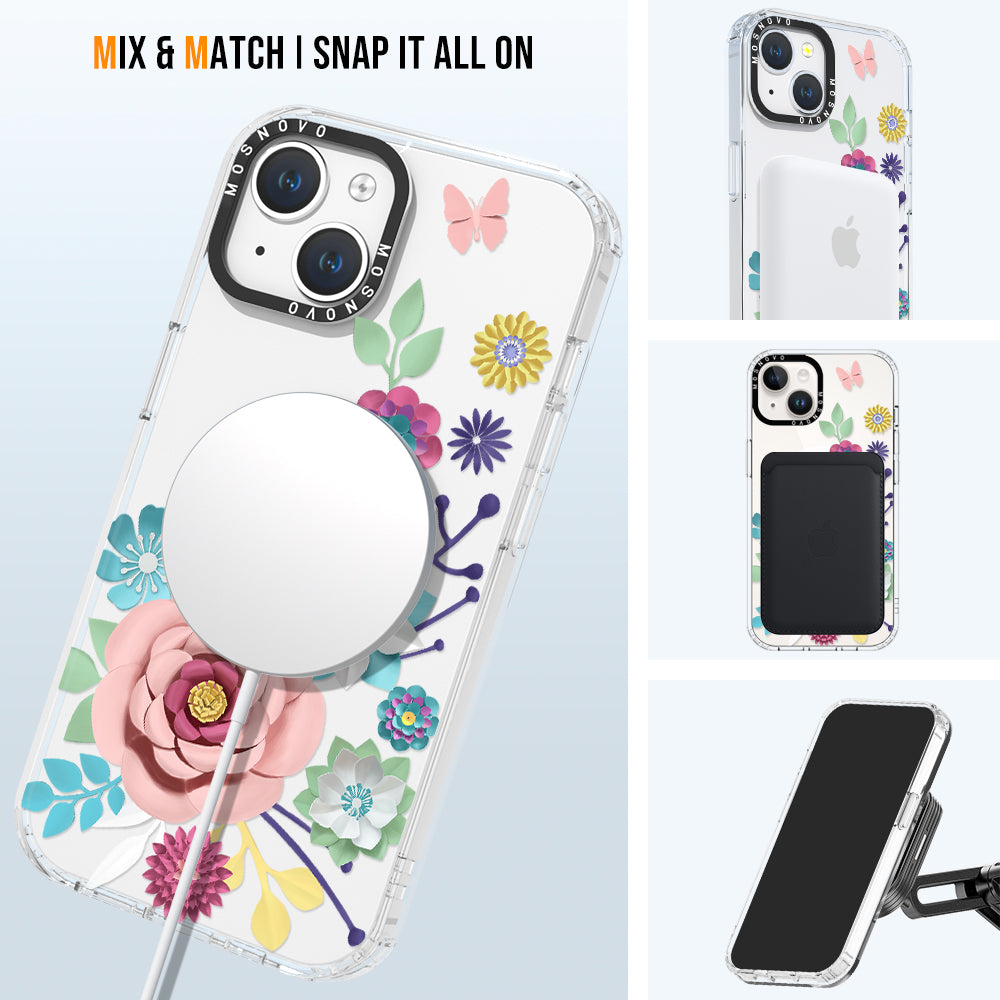 3D Floral Phone Case - iPhone 14 Case