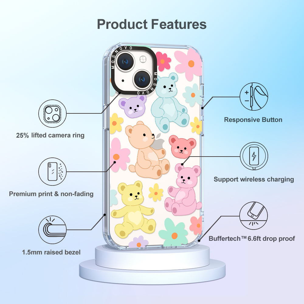 Cute Teddy Bear Phone Case - iPhone 14 Case