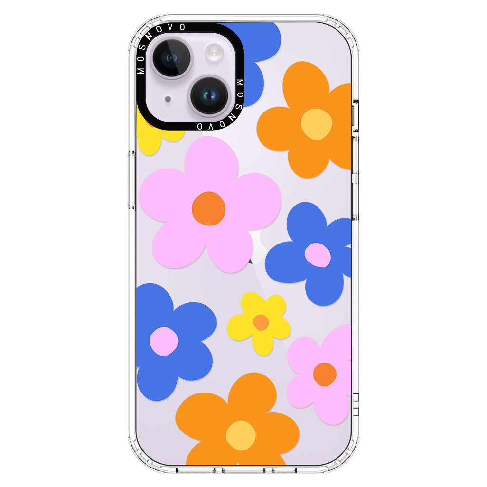 60's Groovy Flower Phone Case - iPhone 14 Plus Case