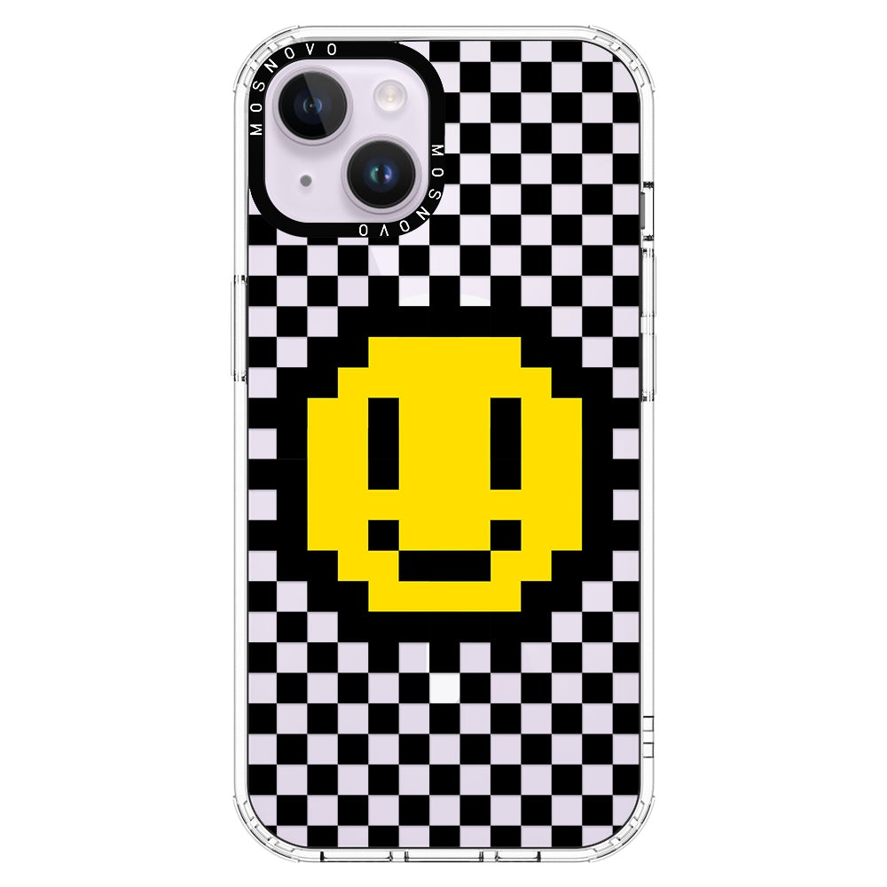 Smile Checkered Phone Case - iPhone 14 Case