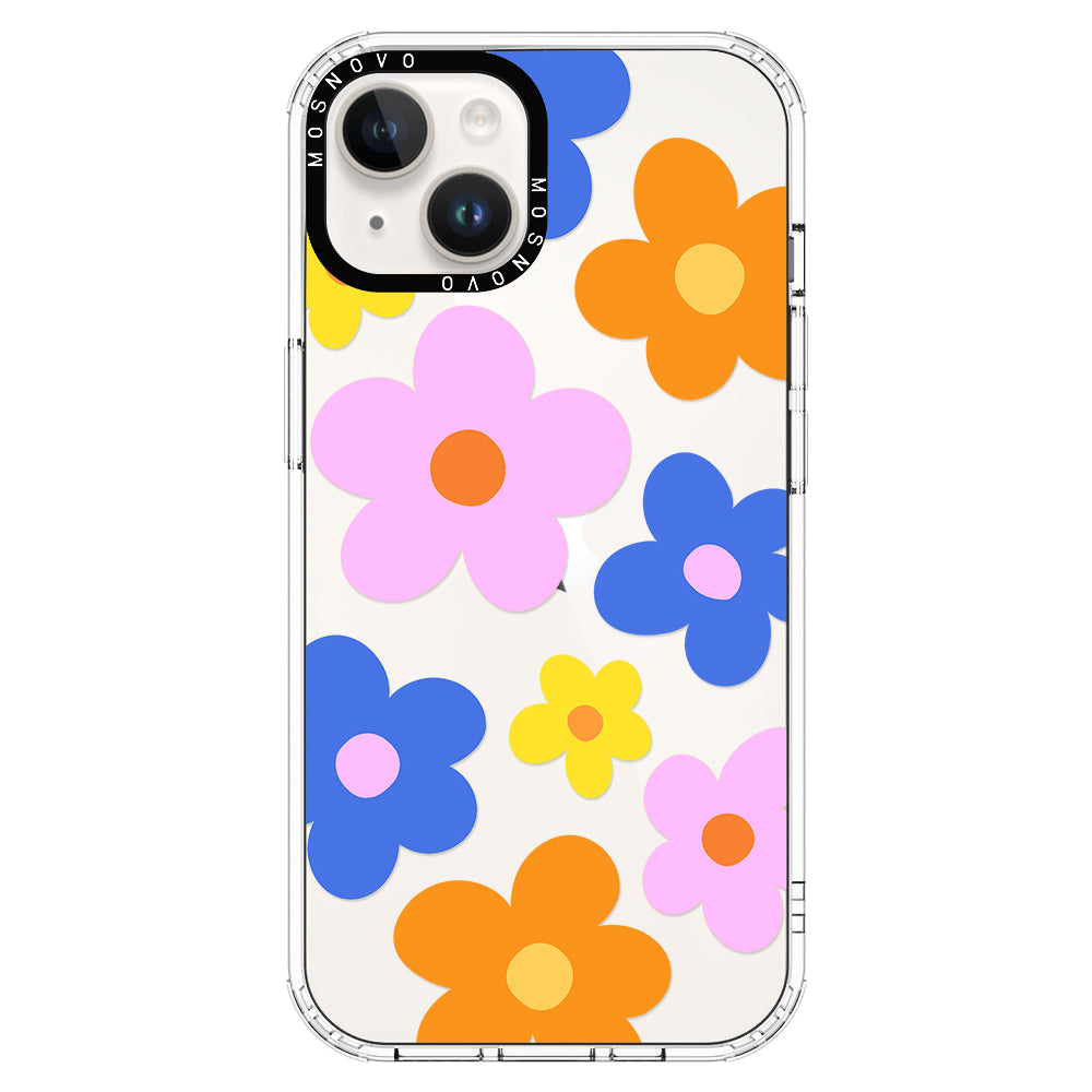 60's Groovy Flower Phone Case - iPhone 14 Plus Case