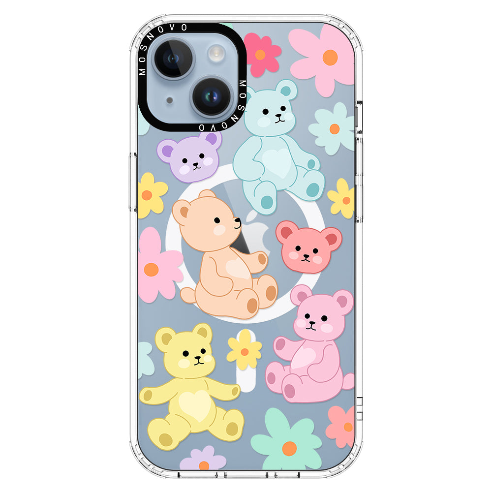 Cute Teddy Bear Phone Case - iPhone 14 Plus Case