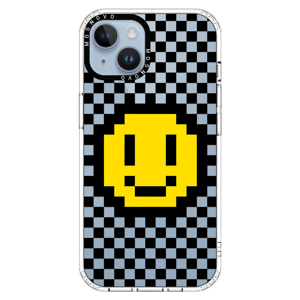 Smile Checkered Phone Case - iPhone 14 Case