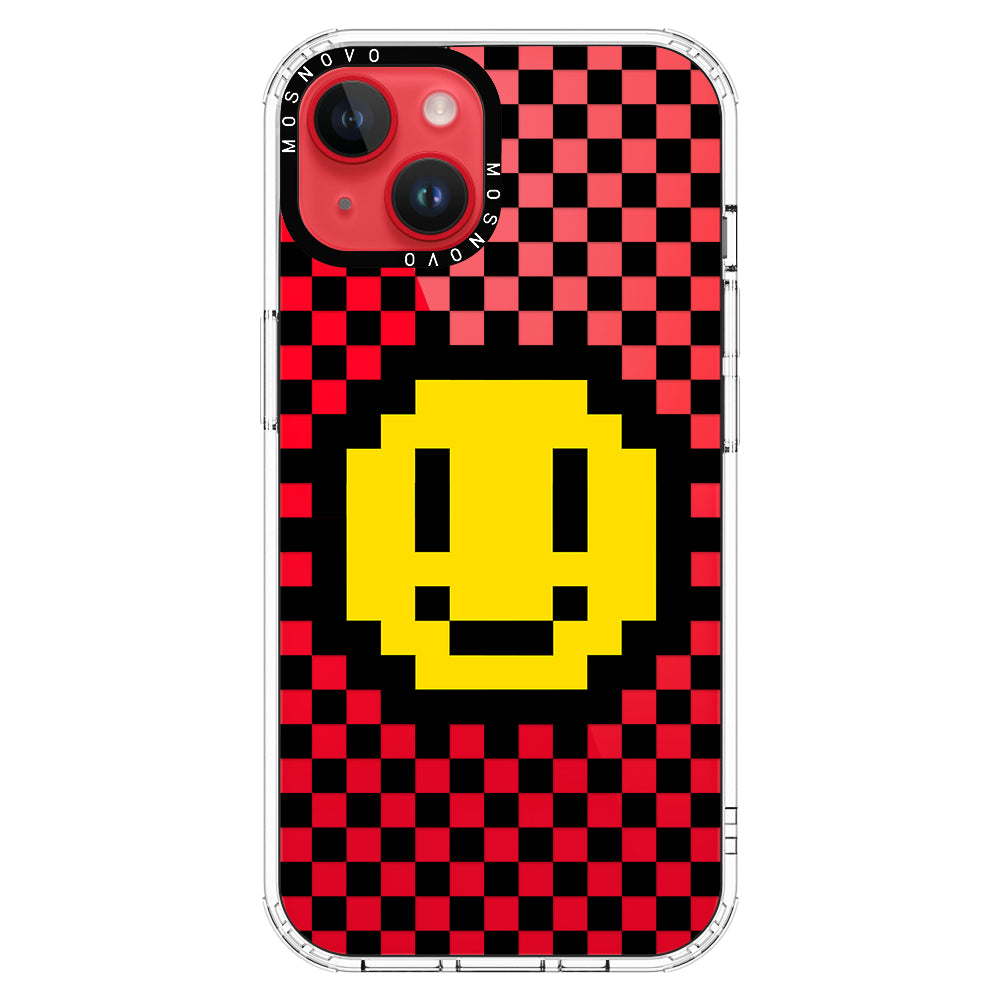 Smile Checkered Phone Case - iPhone 14 Case