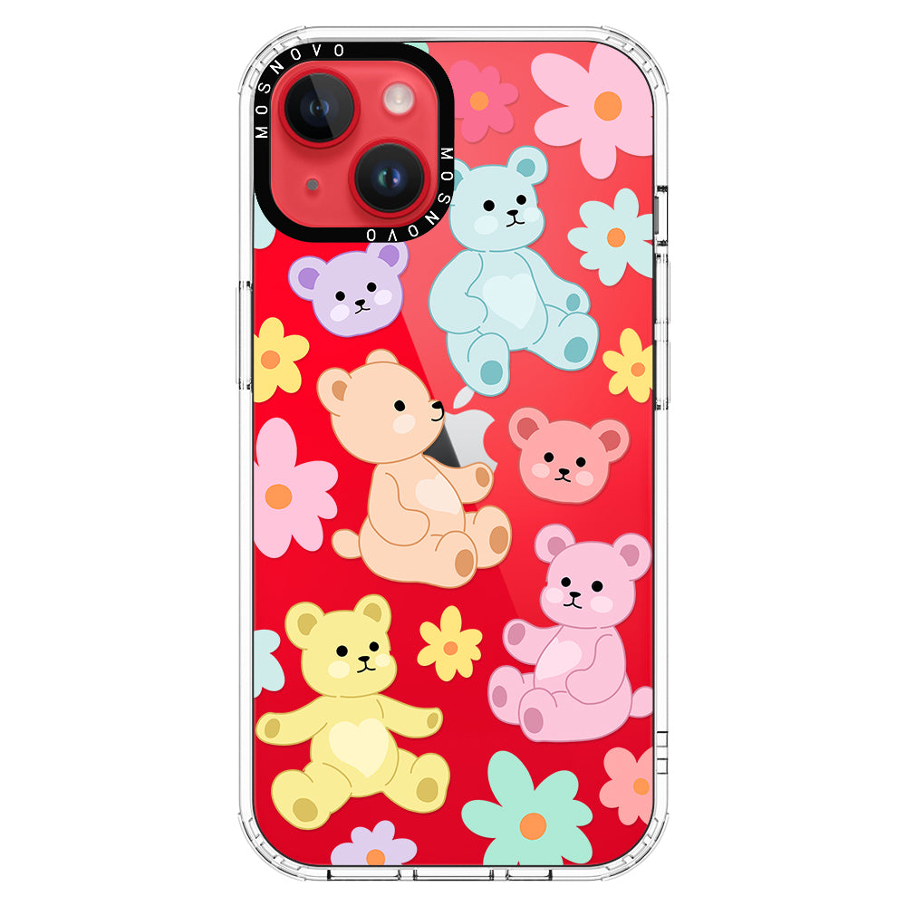 Cute Teddy Bear Phone Case - iPhone 14 Plus Case