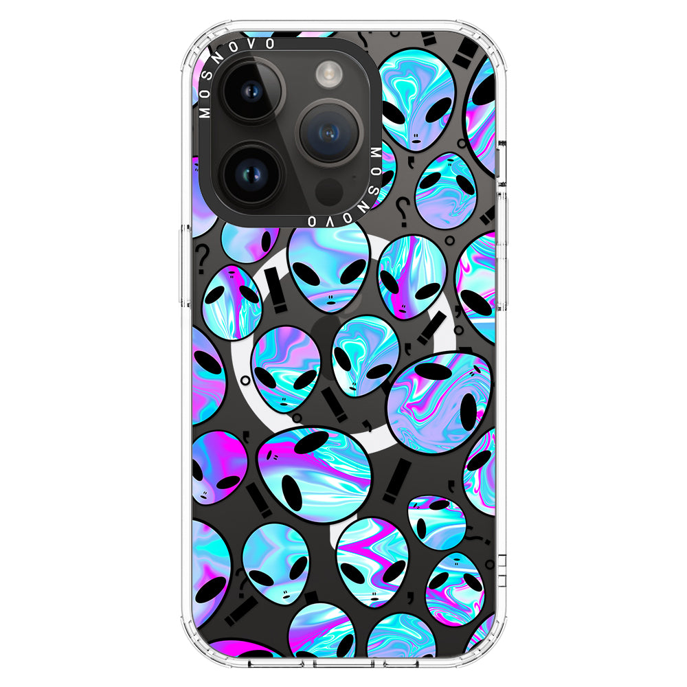 Alien Phone Case - iPhone 14 Pro Case Clear With MagSafe