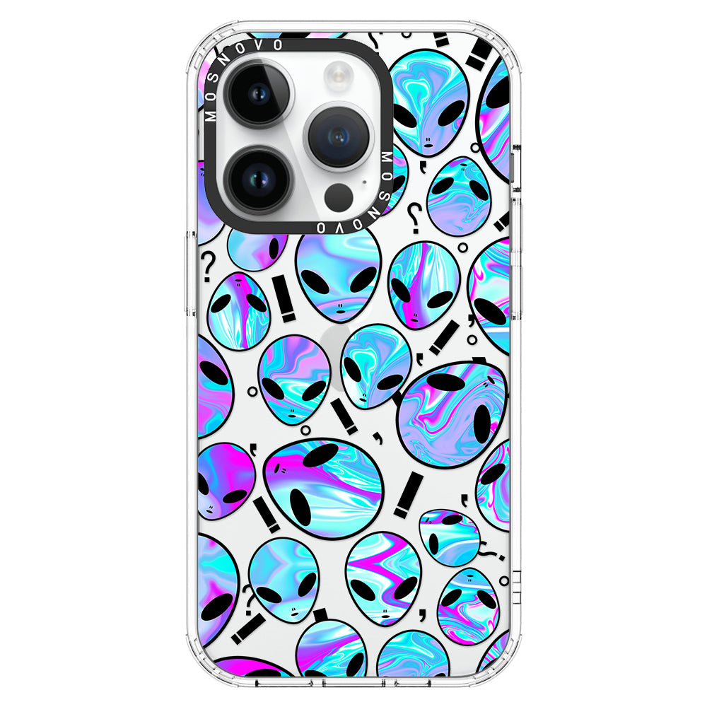 Alien Phone Case - iPhone 14 Pro Case Clear