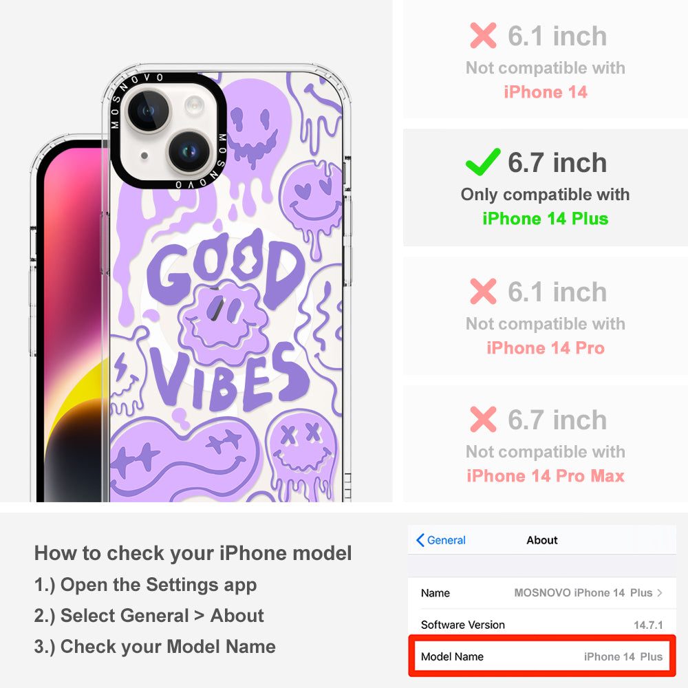 Good Vibes Phone Case - iPhone 14 Plus Case