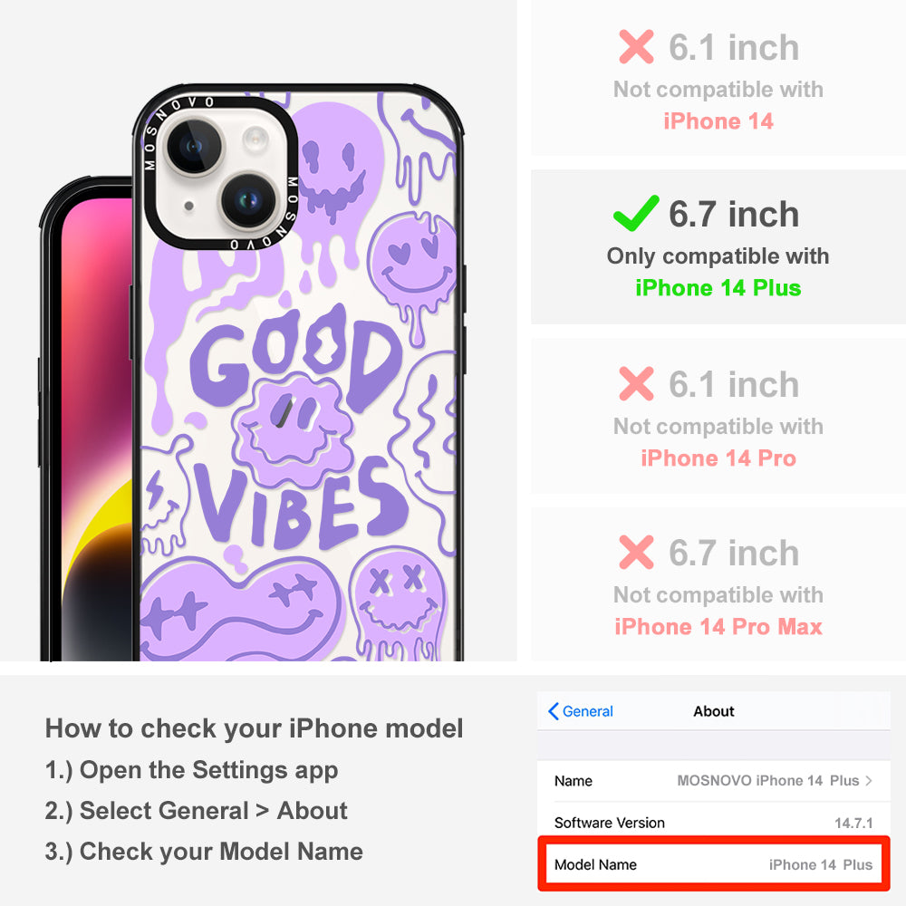 Good Vibes Phone Case - iPhone 14 Plus Case