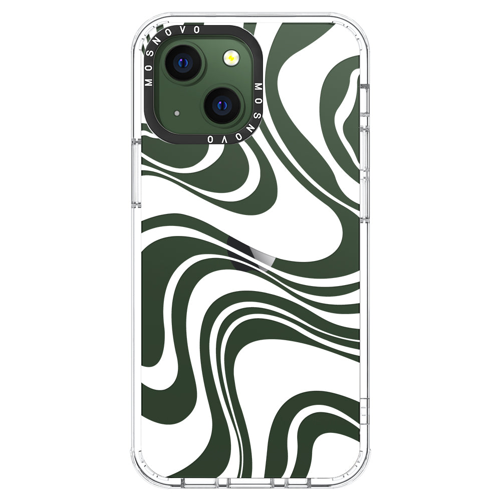 White Swirl Phone Case - iPhone 13 Case