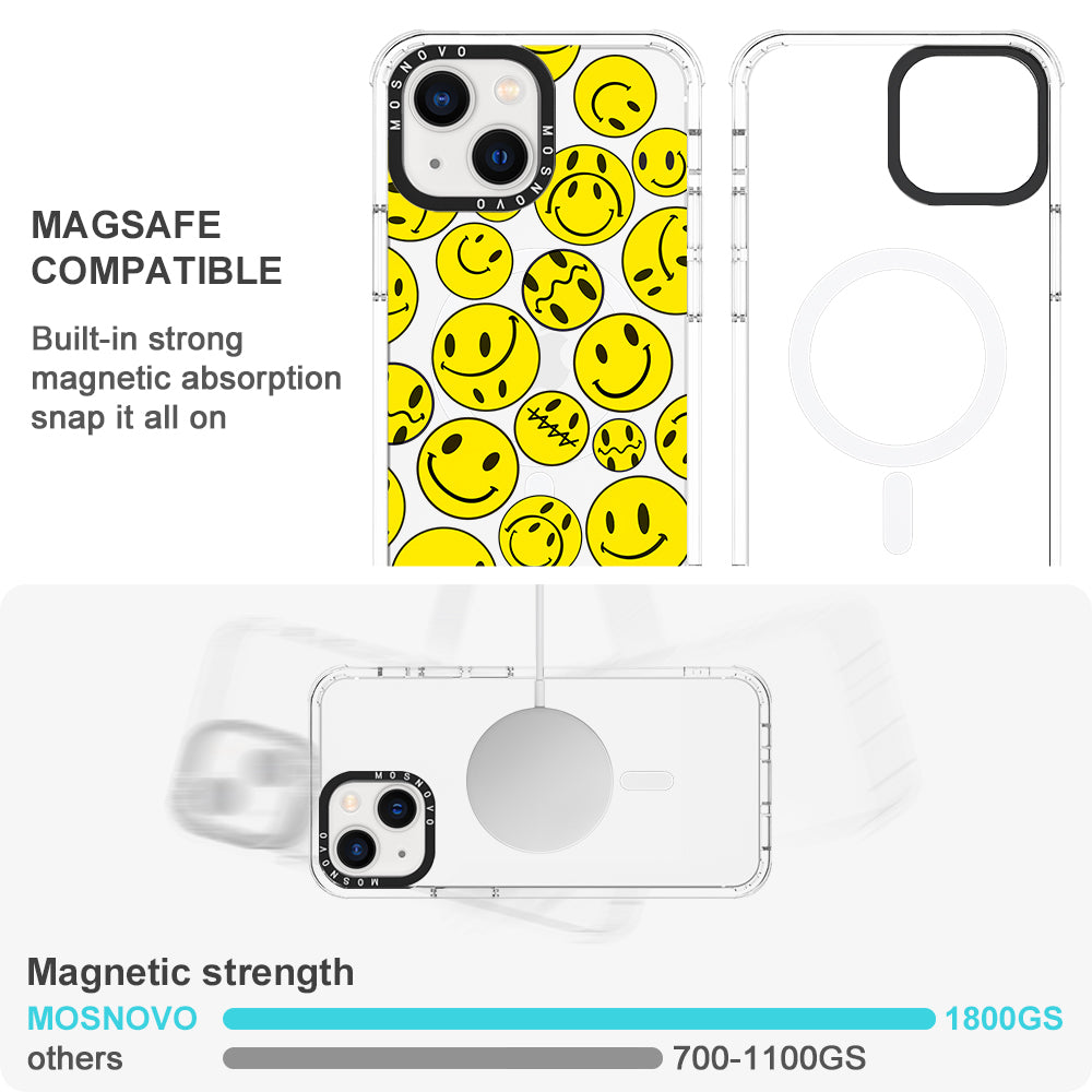 Smiley Face Phone Case - iPhone 13 Case - MOSNOVO