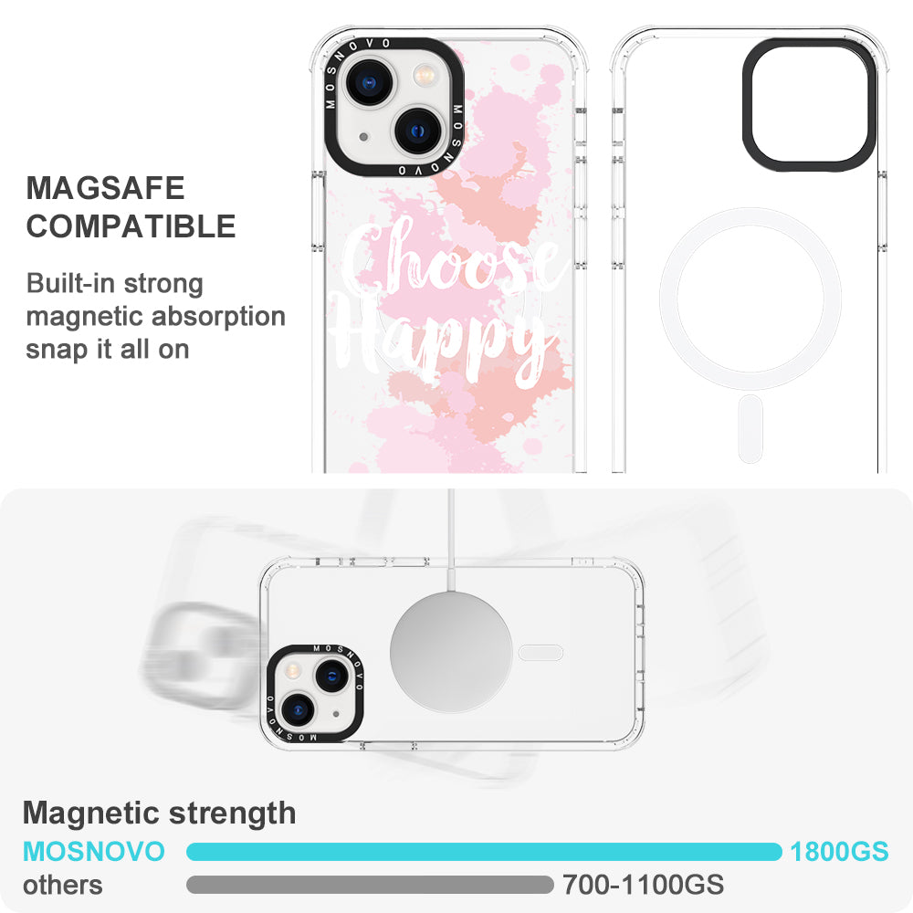 Choose Happy Phone Case - iPhone 13 Case - MOSNOVO