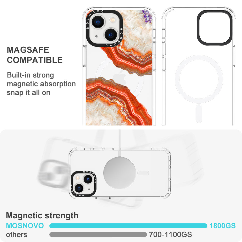 Agate Red Phone Case - iPhone 13 Case - MOSNOVO