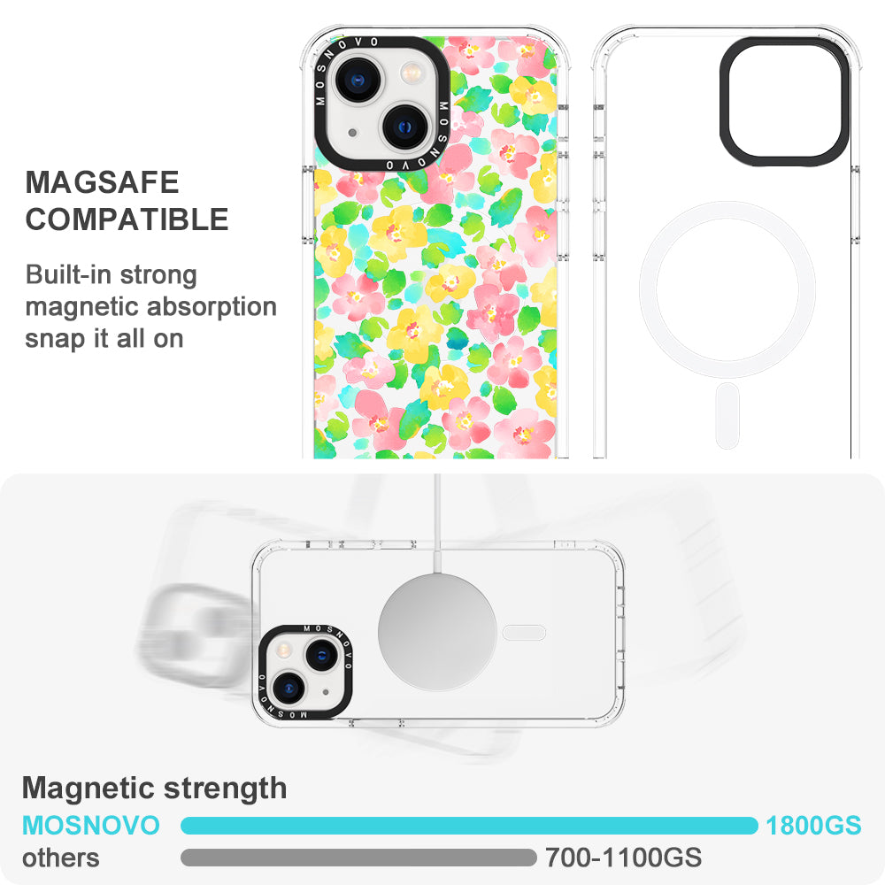 Floral Print Phone Case - iPhone 13 Case - MOSNOVO