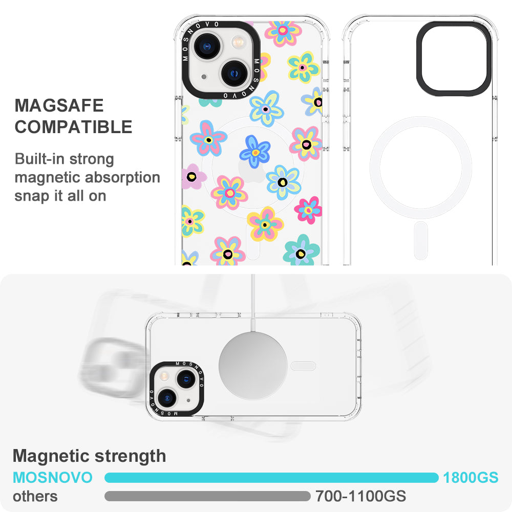 Groovy Flower Phone Case - iPhone 13 Case - MOSNOVO