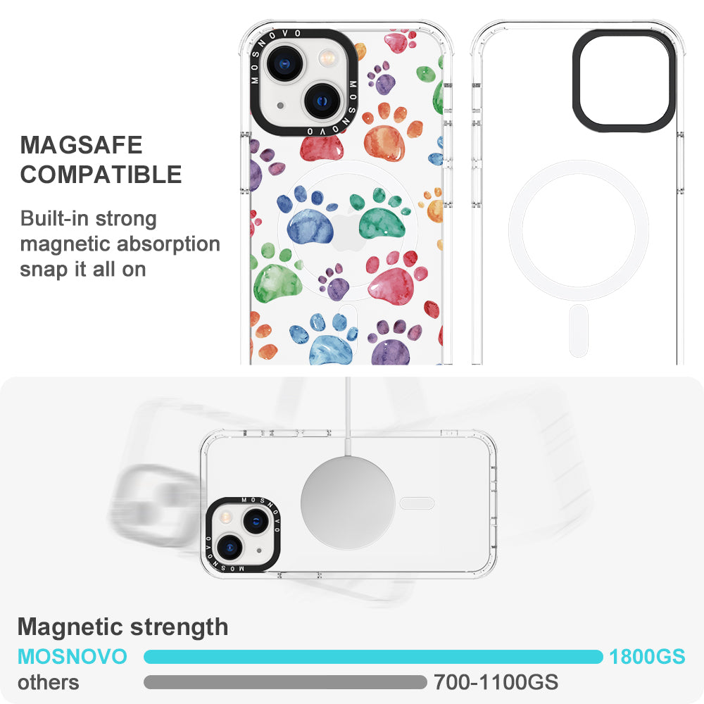 Colorful Paw Phone Case - iPhone 13 Case - MOSNOVO