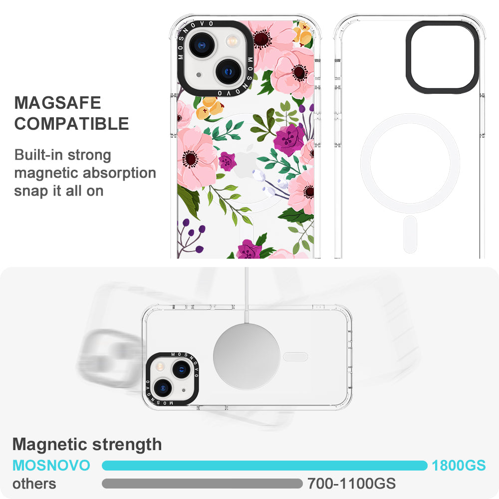 Watercolor Floral Phone Case - iPhone 13 Case - MOSNOVO