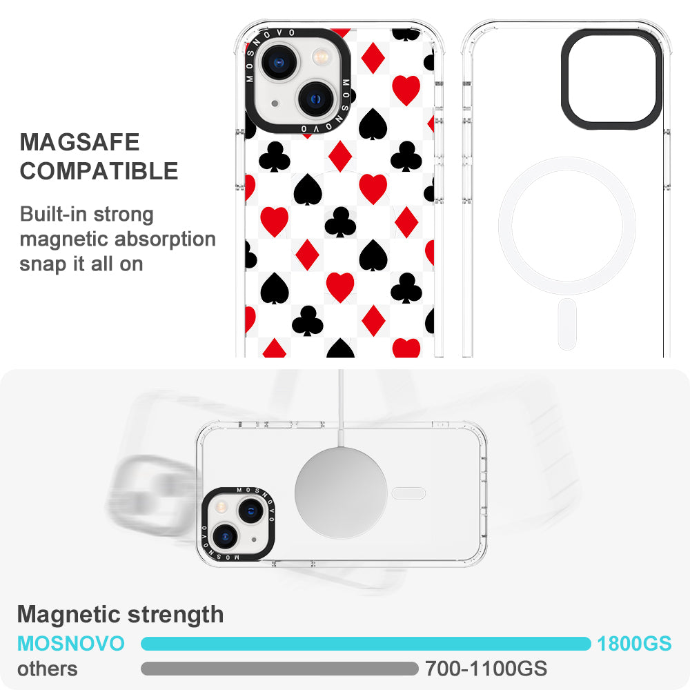 Checker Poker Phone Case - iPhone 13 Case - MOSNOVO