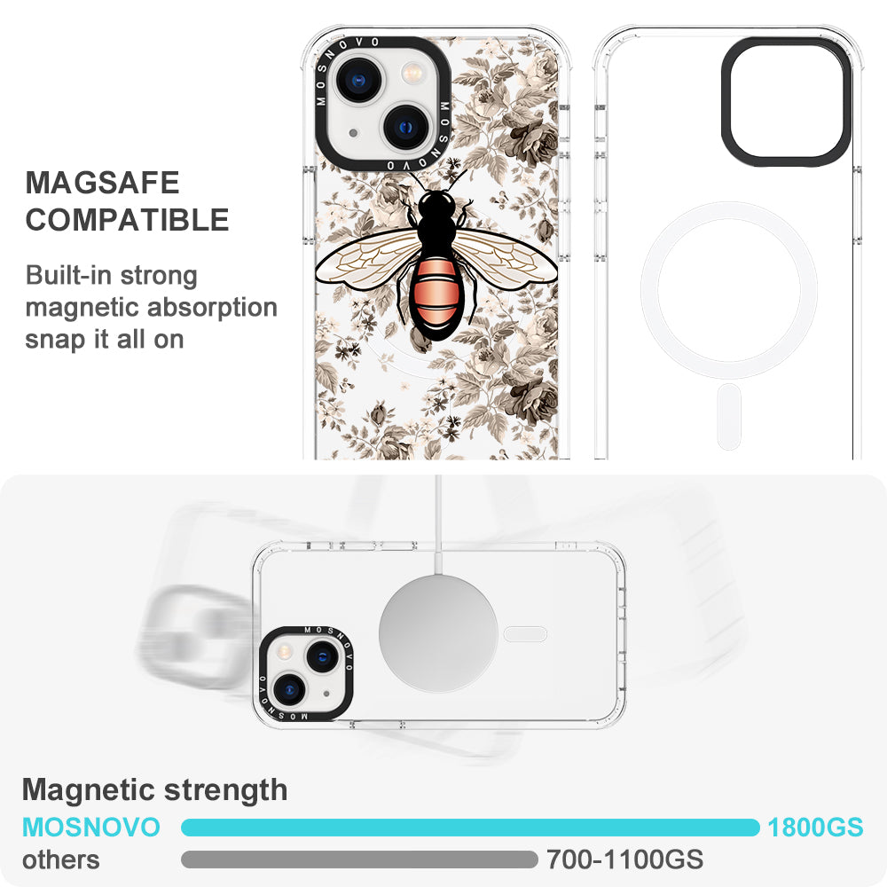 Vintage Bee Phone Case - iPhone 13 Case - MOSNOVO