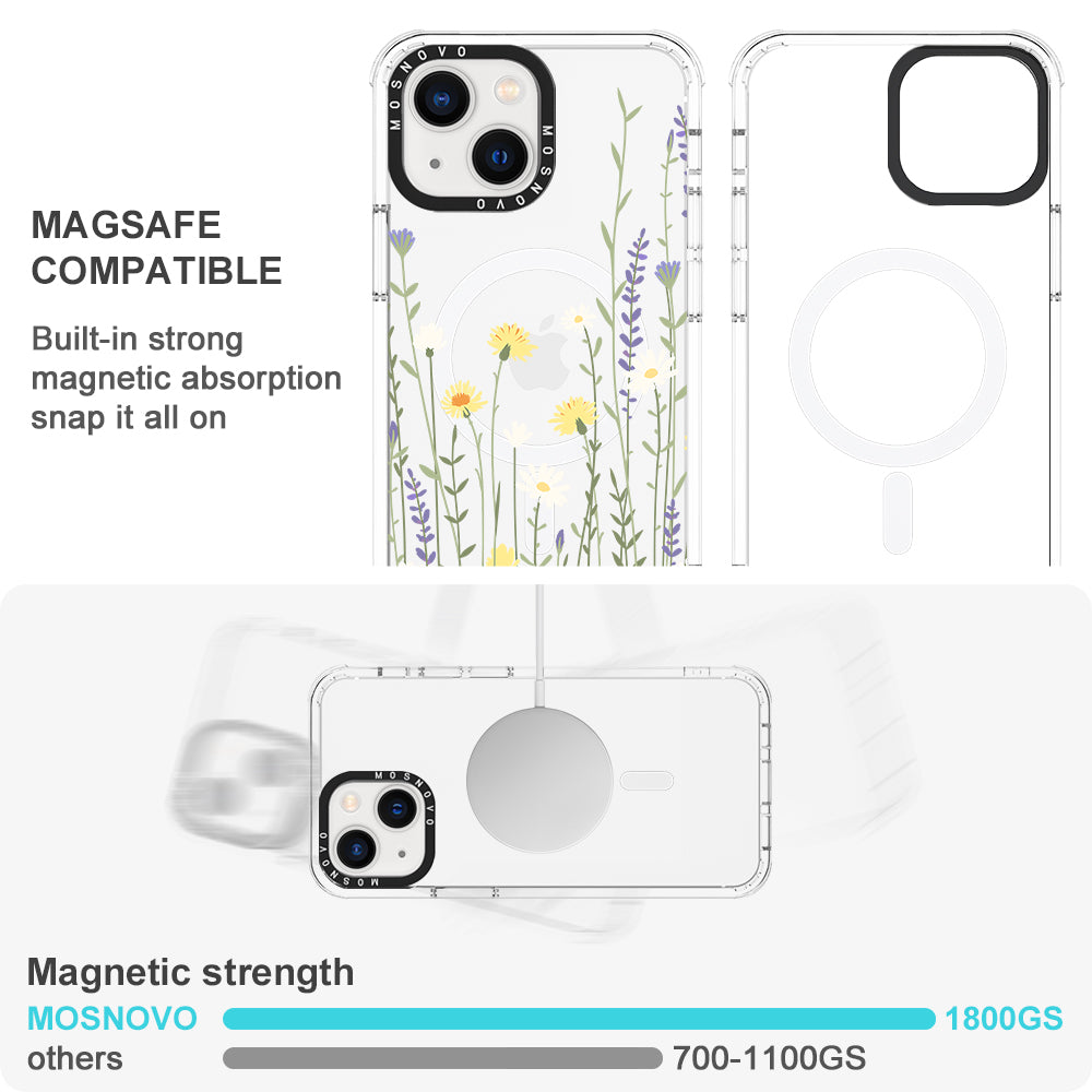 Wild Meadow Floral Phone Case - iPhone 13 Case - MOSNOVO