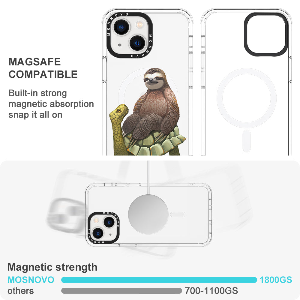 Sloth Turtle Phone Case - iPhone 13 Case - MOSNOVO