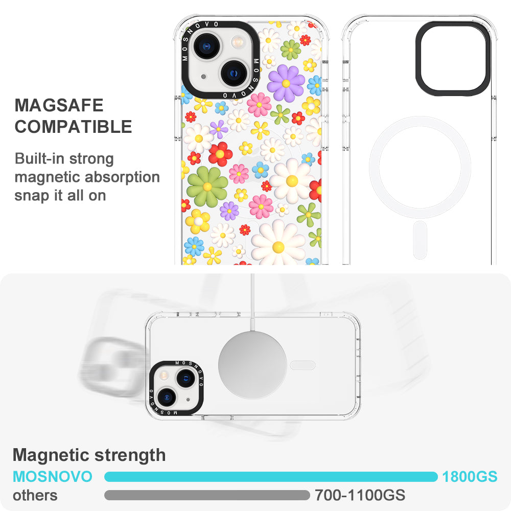 3D Flowers Phone Case - iPhone 13 Case - MOSNOVO